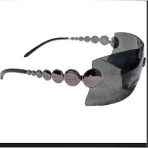 Luxury CHRISTIAN DIOR Millenium 24X Gray Black Shield Sunglasses Austria Unisex
